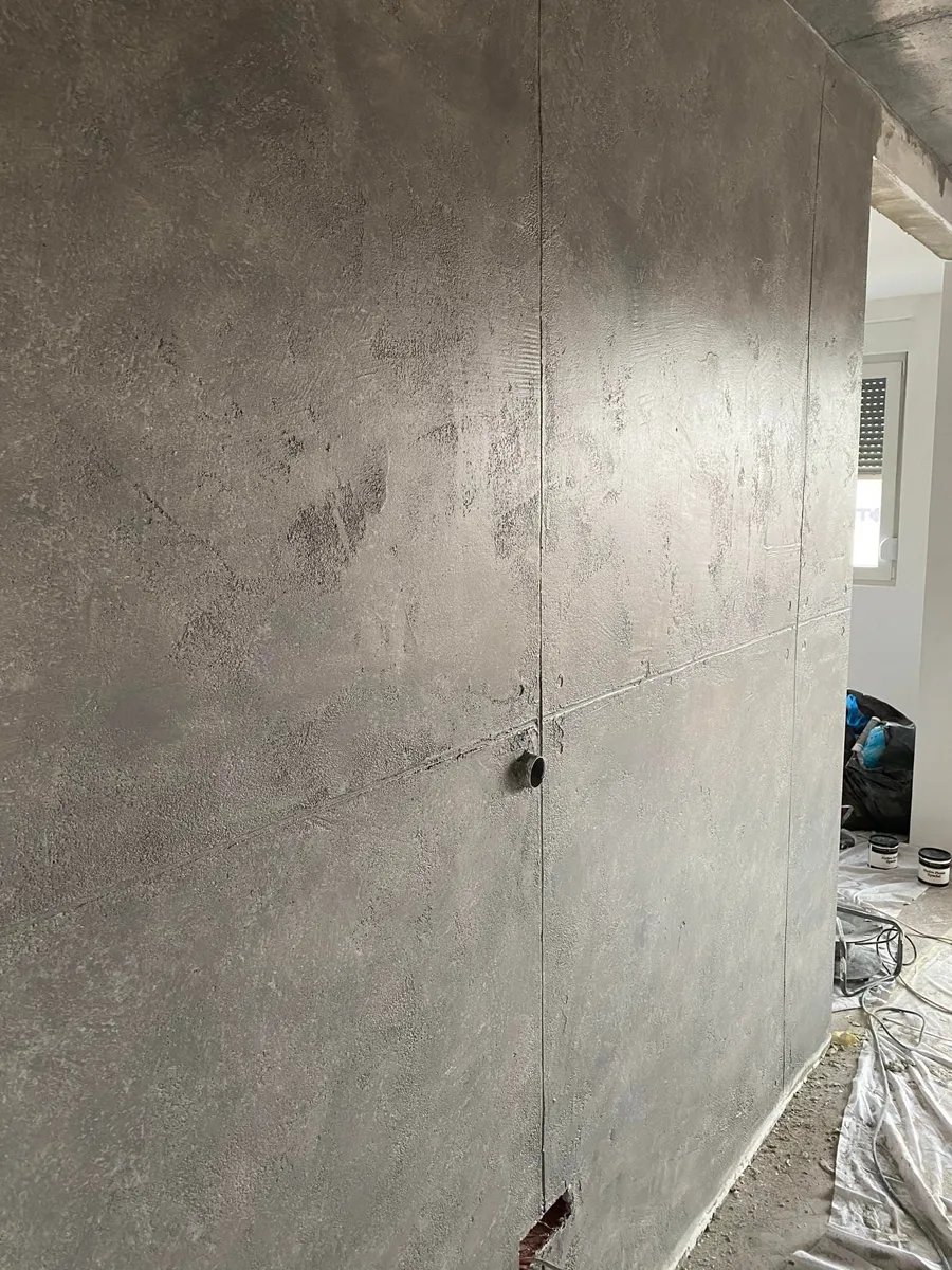 Beton Tehnika декоративен бетон спална соба – ентериер Тетово Tevdoski Art
