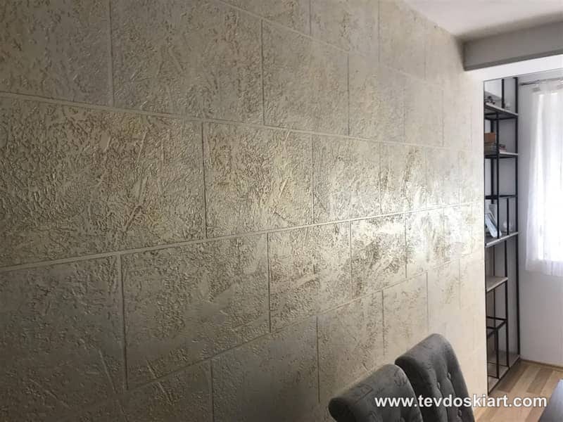 Travertino камен блок ефект